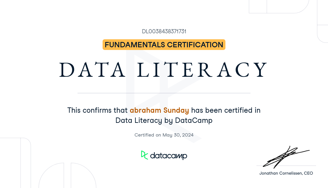 Data Literacy